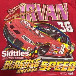 Vintage Ernie Irvan Skittles Race T-Shirt